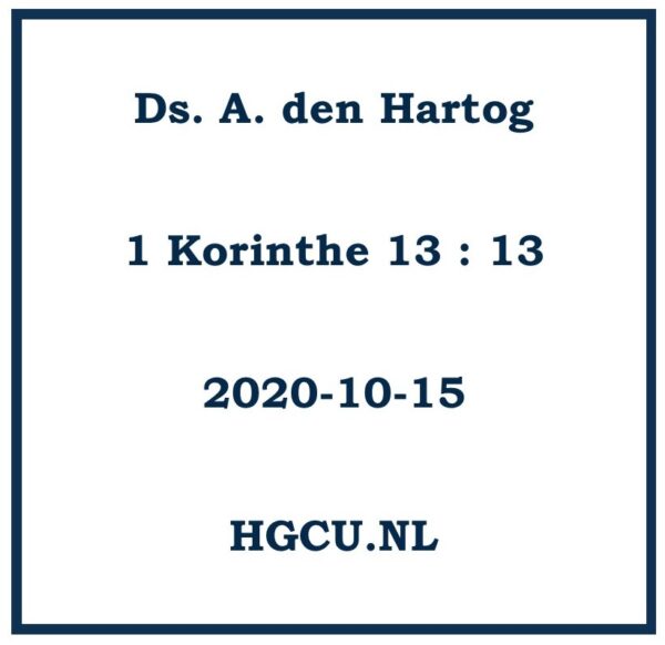 Preek Vd ds, A. den Hartog