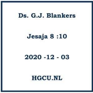 Preken Cd Ds. G.J. Blankers