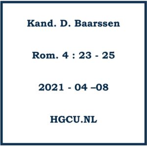 Preken Cd van Kan. D. Baarssen