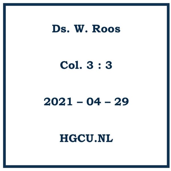 Preken cd ds. W. Roos