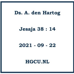 Preken cd van ds. A. den Hartog