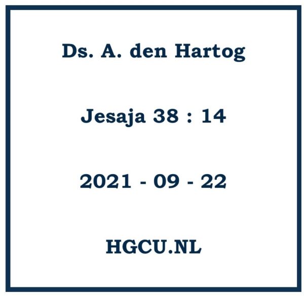 Preken cd van ds. A. den Hartog